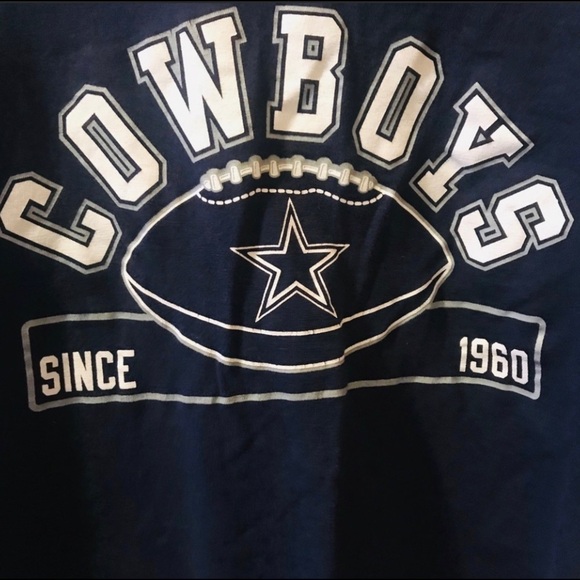 Dallas Cowboys Authentic Women’s 3/4 Sleeve Top Size Medium but fits like Small - Picture 4 of 4